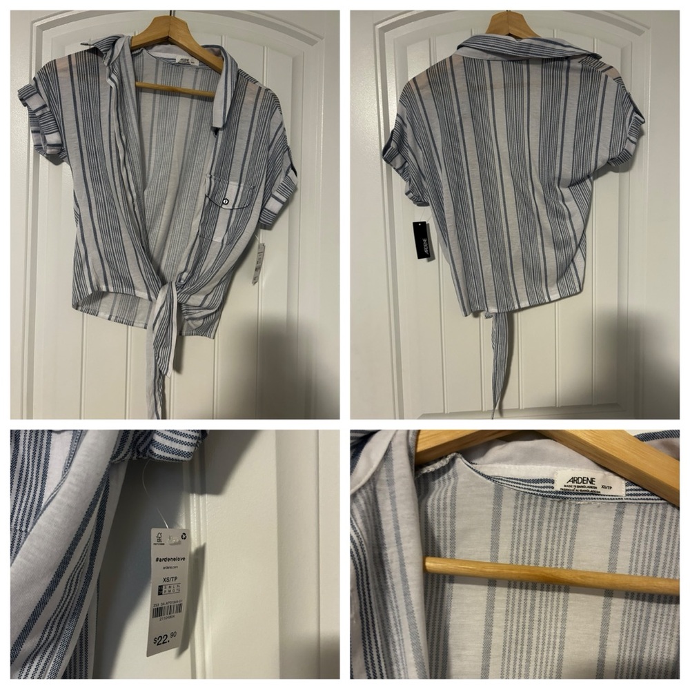 Brand new with tags tie blouse